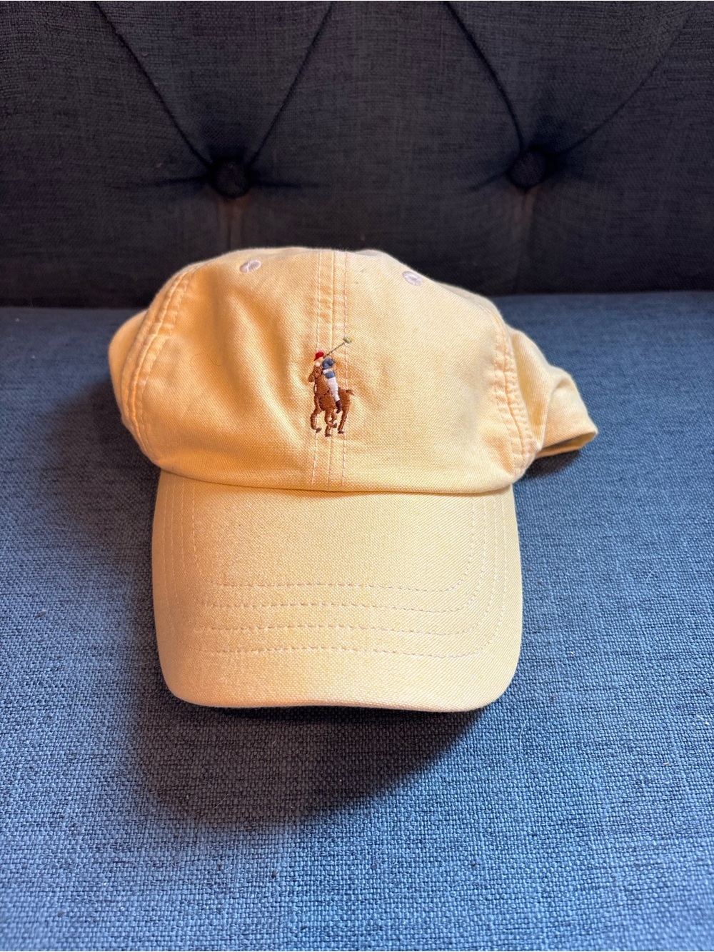 Polo by Ralph Lauren Yellow Embroidered Pony Baseball Cap